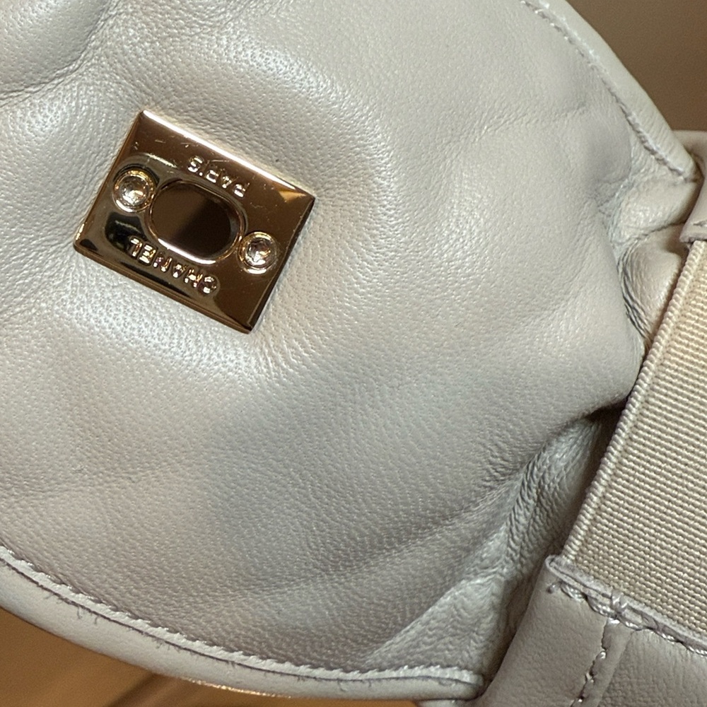 CHANEL 25B Turnlock CC Interlocking Quilted lambkin leather loafers sz 37.5 - Picture 8 of 17